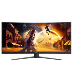 Игровой изогнутый монитор 34" AOC Gaming CU34G4/01 VA UWQHD (3440x1440) 180Hz 0.5ms HDMI DisplayPort Black, фото 1