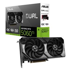 Видеокарта ASUS Dual GeForce RTX 5060 Ti 16GB GDDR7 (DUAL-RTX5060TI-16G / 90YV0MH0-M0NA00), фото 1
