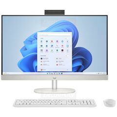 Моноблок HP 27-cr2116ci (603) (Intel Core Ultra 7-155U / DDR5 8GB / SSD 512GB / 27" FHD IPS / Win11 / Intel UHD Graphics / No DVD / key + mouse / RU) White (E19WQEA), фото 1