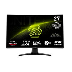 Игровой изогнутый монитор 27" MSI MAG 274CXF Curved Rapid VA Full HD (1920x1080) 280Hz 0.5ms HDMI DisplayPort Type-C Black (9S6-3CE31T-012), фото 1