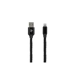 Кабель 2E FUR USB 2.0 TO LIGHTNING CABLE (2E-CCLAC-BLACK), фото 1