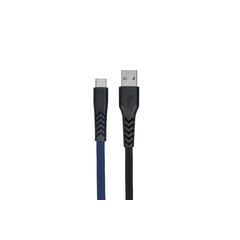 Кабель 2E USB 2.0 USB TYPE-C FLAT FABRIC (2E-CCTT-1MBL), фото 1