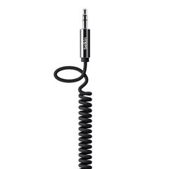 Belkin CABLE, 3.5MM AUDIO, M/M, COILED, STRAIGHT, 6&#039;, BLACK, фото 1