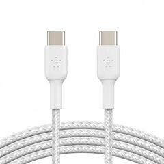 Кабель Belkin BRAIDED USB-С - USB-С 2.0, 1M, White, фото 1
