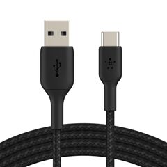 Кабель Belkin BRAIDEDC-A 0.15M, Black, фото 1