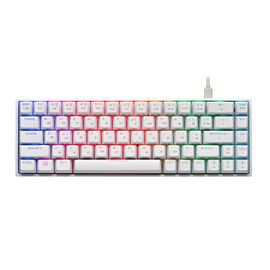 Клавиатура игровая 2E GAMING KG370 RGB 68key Gateron Brown Switch USB White Ukr, фото 1