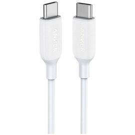 USB кабель Anker PowerLine III USB-C to USB-C 2.0 Cable 3ft White, фото 1