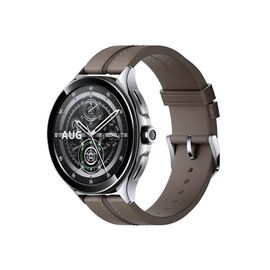 Xiaomi Watch 2 Pro Bluetooth Silver (Brown Leather Strap), фото 1