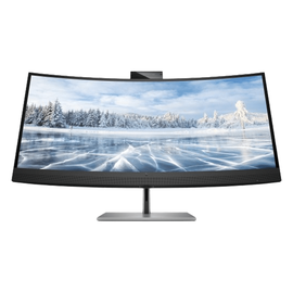 HP - 34" Z34c Curved Monitor, IPS, 6mc, 60Hz, UHD (3840x2160), HDMI, DisplayPort, TypeC, Silver, фото 1