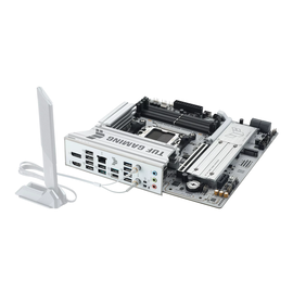 Материнская плата ASUS TUF GAMING B650M-PLUS WIFI BT WHITE DDR5 (Socket AM5, microATX), фото 1