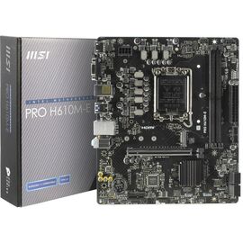 Материнская плата MSI PRO H610M-E DDR5 (LGA1700, Micro-ATX), фото 1