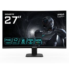 Изогнутый игровой монитор 27" Gigabyte GS27FC2 VA Full HD 240Hz 1ms HDMI DP Black, фото 1