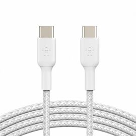 Кабель Belkin BRAIDED USB-С - USB-С 2.0, 1M, White, фото 1