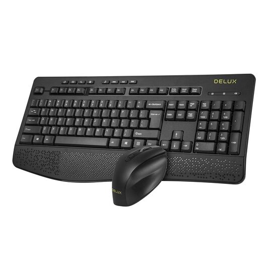 Комплект Беспроводная клавиатура и мышь Delux K6060G+M517GX, фото 3