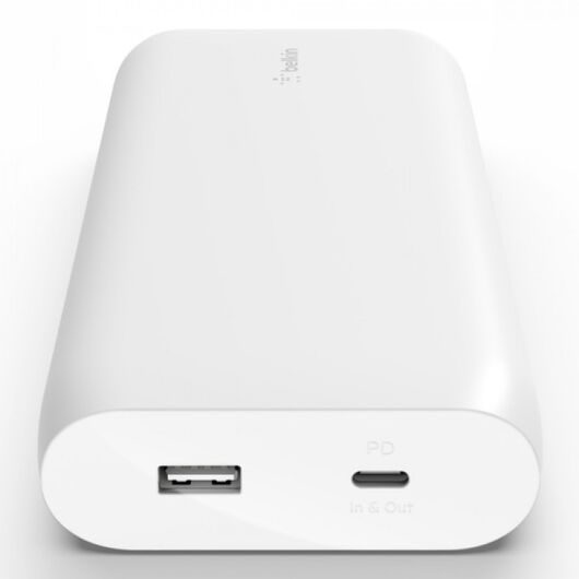 Аккумулятор Belkin Power Bank 20000, 30W PD USBC IN/OUT, USBA OUT, White, фото 4