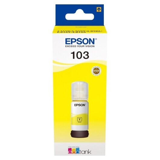 Чернила Epson 103 EcoTank Ink Bottle Yellow (C13T00S44A), фото 1