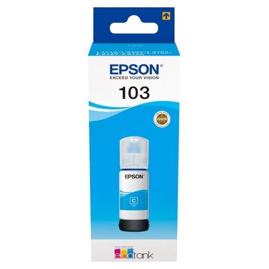 Чернила Epson 103 EcoTank Ink Bottle Cyan (C13T00S24A), фото 1