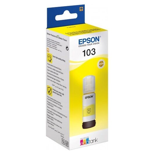 Чернила Epson 103 EcoTank Ink Bottle Yellow (C13T00S44A), фото 2