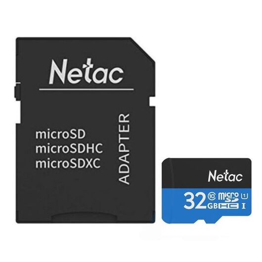 Netac microSDHC 32 GB Class 10 + SD adapter, фото 2