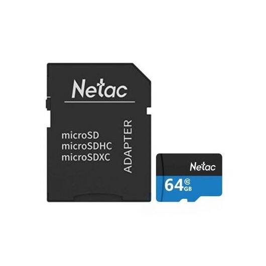 Netac microSDHC 64 GB Class 10 + SD adapter, фото 2