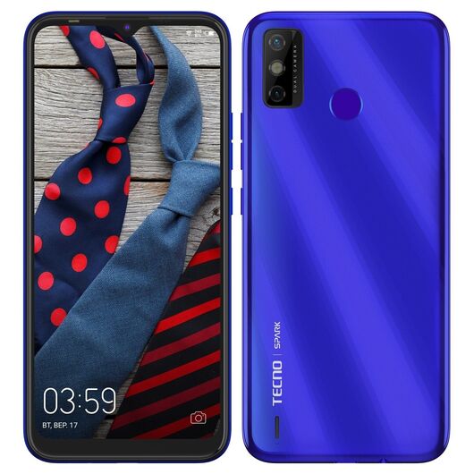 Смартфон Tecno Spark 6 Go 2/32Gb Aqua Blue, фото 2