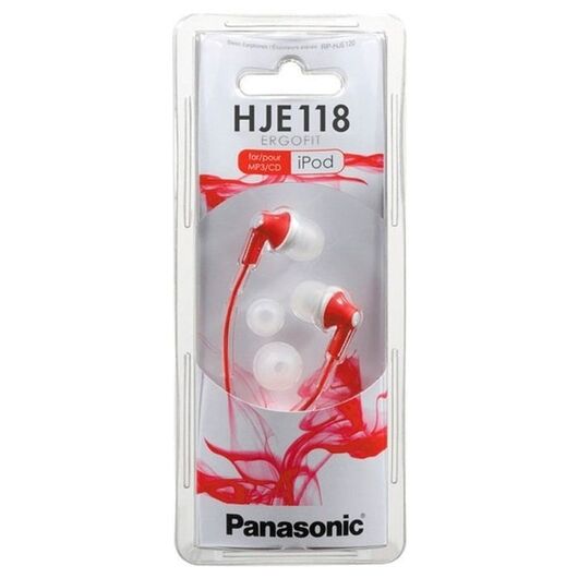 Наушники Panasonic RP-HJE118GUR Красный, фото 2