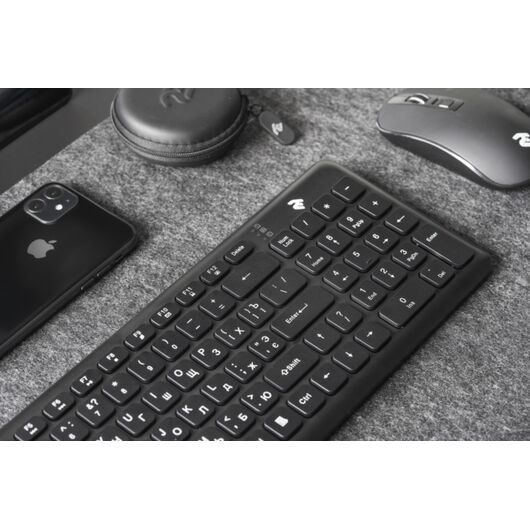 Клавиатура 2E KM1040 USB Black, фото 7