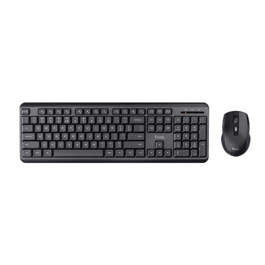 Комплект беспроводной клавиатуры и мыши Trust Combo Ody Silent WL RU Black, фото 3