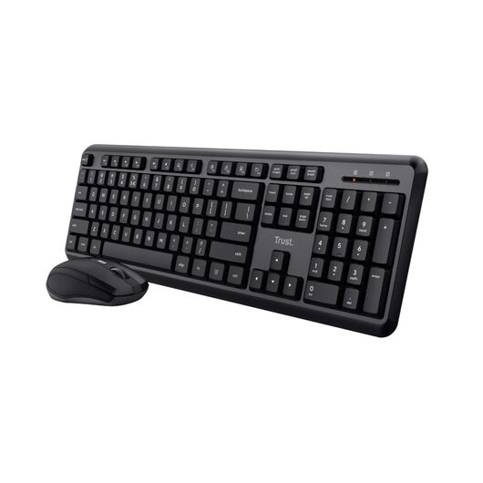 Комплект беспроводной клавиатуры и мыши Trust Combo Ody Silent WL RU Black, фото 4