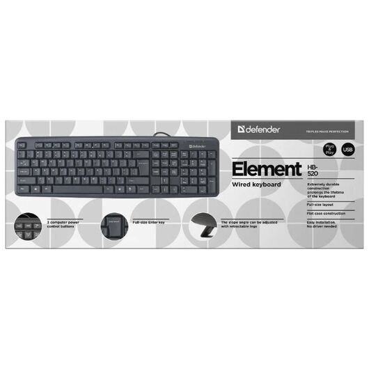Клавиатура Defender Element HB-520, фото 2