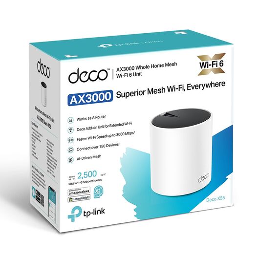 Wi-Fi 6 Mesh система Tp-Link Deco X55 (1-pack), фото 3