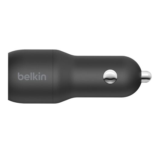Двойное автомобильное зарядное устройство Belkin DUAL USB-A CAR CHARGER w/ 1M PVC A-mUSB, 24W, BLK, фото 2