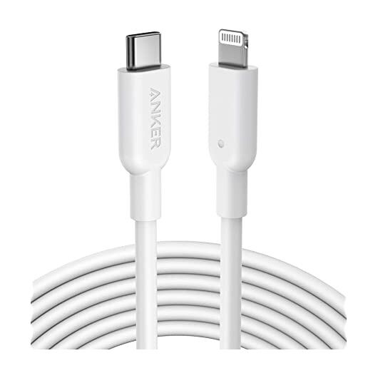 USB кабель Anker PowerLine III USB-C to Lightning 2.0 Cable 3ft White, фото 1