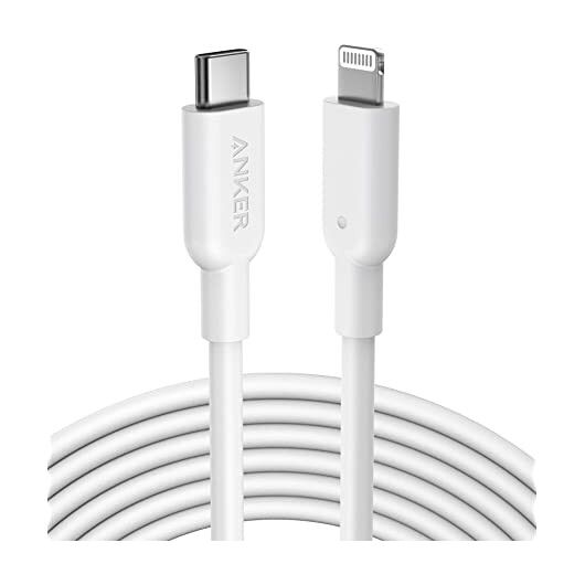 USB кабель Anker PowerLine III USB-C to Lightning 2.0 Cable 6ft White, фото 1