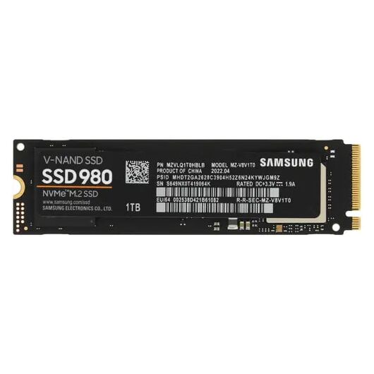 1000 ГБ SSD M.2 накопитель Samsung 980 [MZ-V8V1T0BW], фото 1