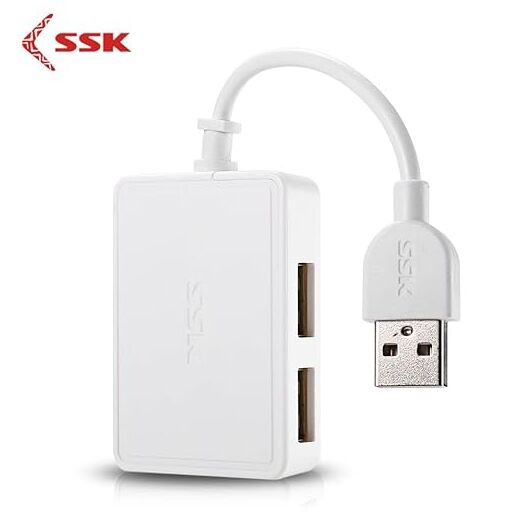 Конвертер USB SSK SHU200 White, фото 1