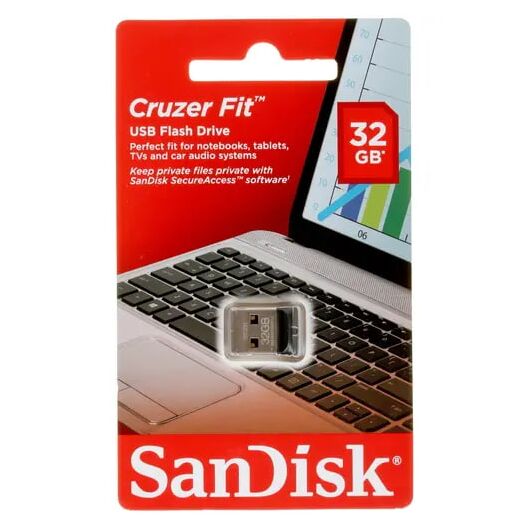 Флешка USB Flash 32 ГБ SanDisk Cruzer Fit, фото 1