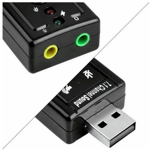 Внешняя звуковая карта USB 7.1 Channel Sound, фото 3