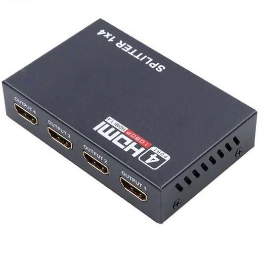 Сплиттер 1x4 порта HDMI splitter ver 1,4 1080P 4K 3D, фото 1