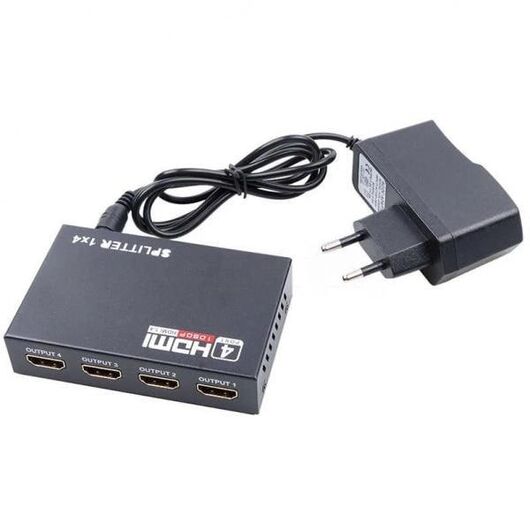 Сплиттер 1x4 порта HDMI splitter ver 1,4 1080P 4K 3D, фото 3