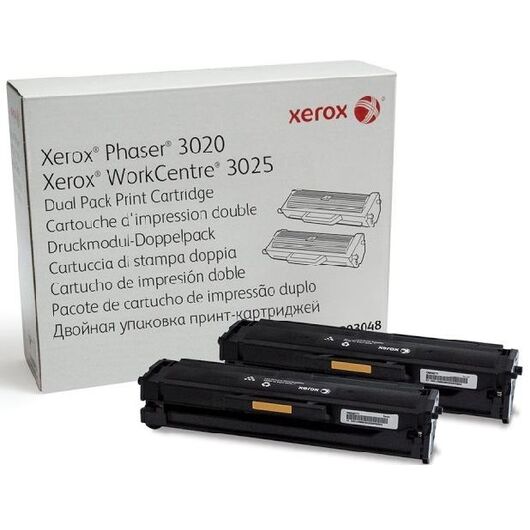 Картридж Xerox Phaser 3020/WC3025 Dual Pack (106R03048) Black, фото 1