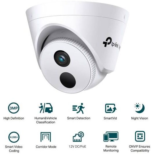 Турельная камера 3 Мп с ИК‑подсветкой  TP-Link VIGI C430I(2.8 mm), фото 2