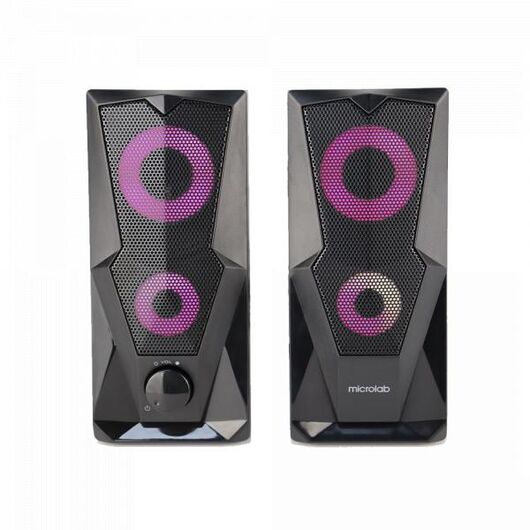 Колонки 2.0 Microlab RGB Black B-27, фото 2