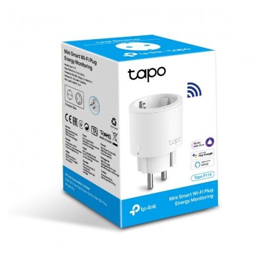 Wi-Fi розетка с мониторингом энергопотребления Tapo P115(4-pack), фото 1