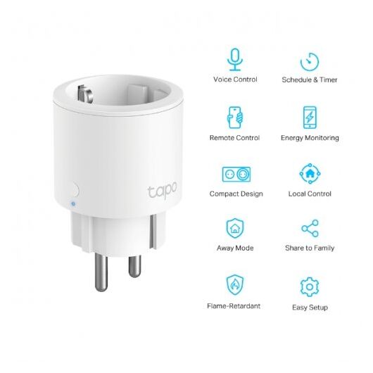 Wi-Fi розетка с мониторингом энергопотребления Tapo P115(4-pack), фото 2