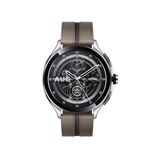 Xiaomi Watch 2 Pro Bluetooth Silver (Brown Leather Strap), фото 2