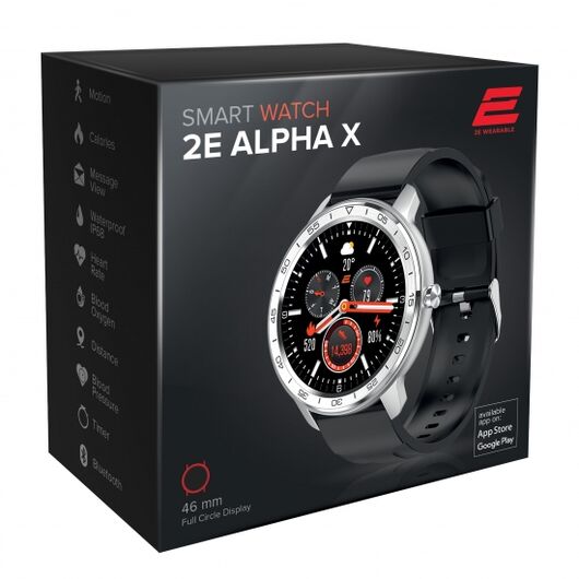 Смарт-часы 2E Alpha X 46 mm Silver, фото 3