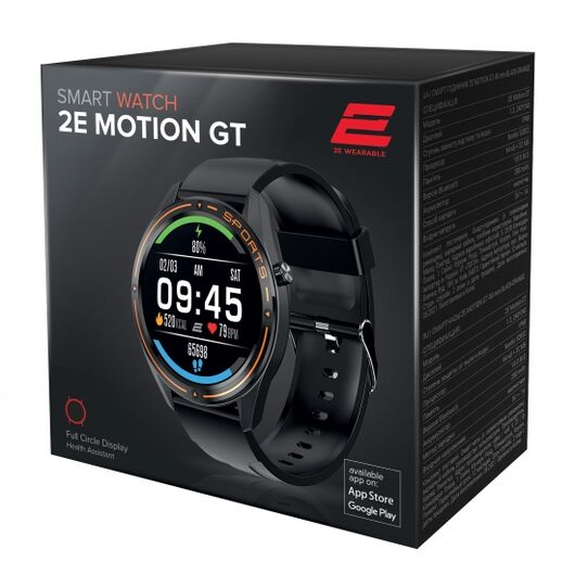 Смарт-часы 2E Motion GT 46 mm Black-Orange, фото 2