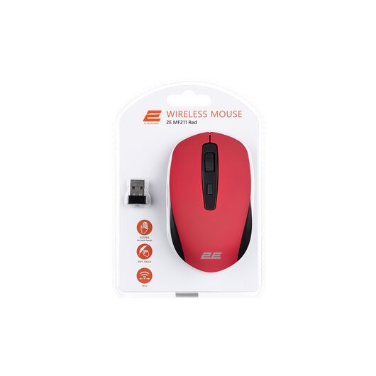 Мышь 2E MF211 WL Red, фото 5