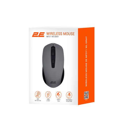 Мышь 2E MF211 WL Gray, фото 5